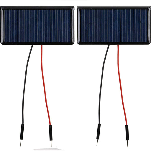 Flashtree 2pcs 5V 60mA epoxy solar panel