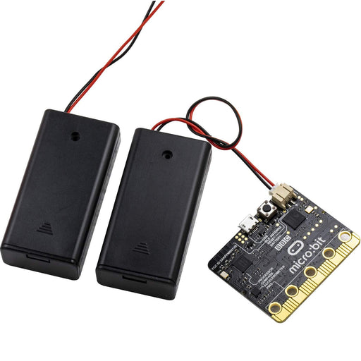 flashtree 2pcs 1x2 AA 1.5V Total 3V Battery Box Compatible with Micro-bit Board Power Connector for Micro-bit Board