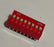 jujinglobal 10pcs 2.54mm 8 bits Code Switch dip red