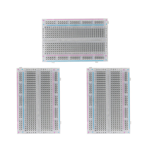 flashtree 3PCS Solderless test circuit board experiment board with 400 jumpers