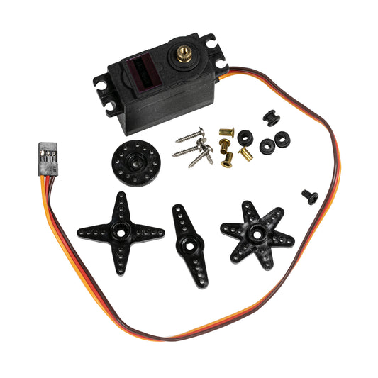 flashtree High torque metal simulation 360 degree steering gear standard servo