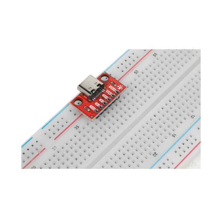 flashtree 2pcs USB Type-C Female Breakout Board 6 pins Output 2 CC Pins 5K1 Res (2.54mm 100mils Pitch)