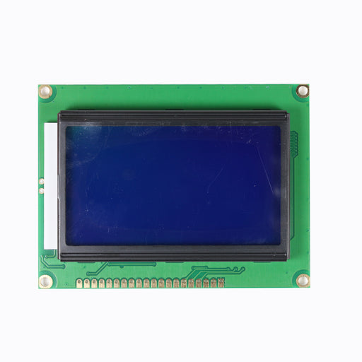 flashtree Blue screen 12864T LCD 3.3-5v Chinese font library with backlight ST7920