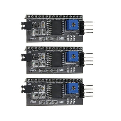 flashtree 3pcs Raspberry pie IIC / I2C 1602 LCD module lcd1602a blue screen