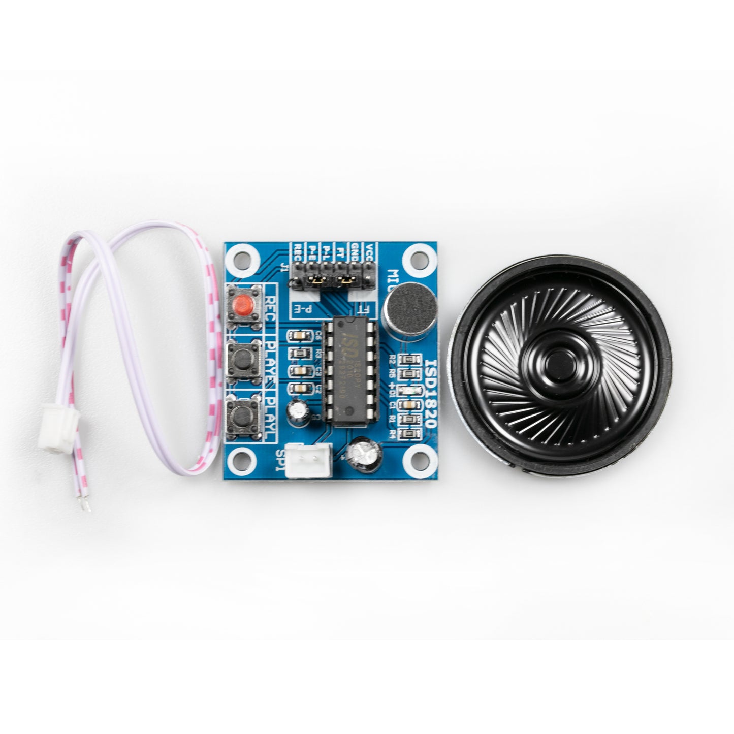 flashtree Isd1820 recording and voice module voice module recording and playing module board with microphone head sending 0.5W horn