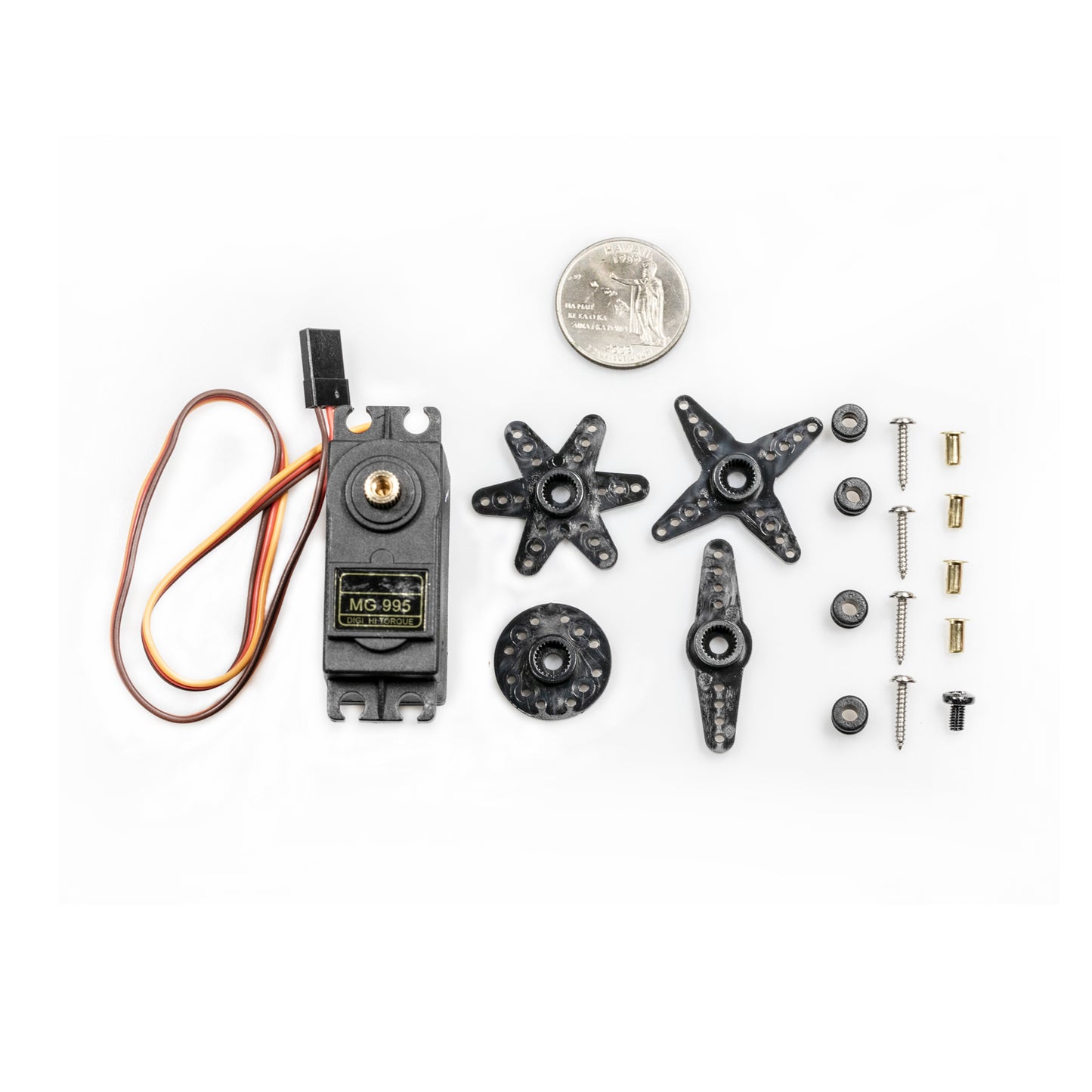 flashtree Mg995 high torque metal simulated 360 degree steering gear standard servo