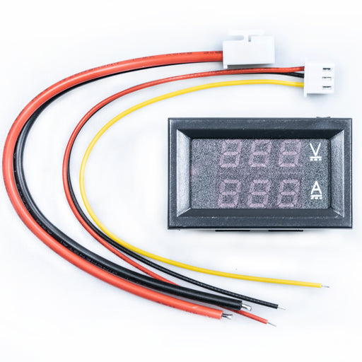 flashtree DC current and voltage meter module led DC digital current and voltage meter dual color display 0-100v10a board