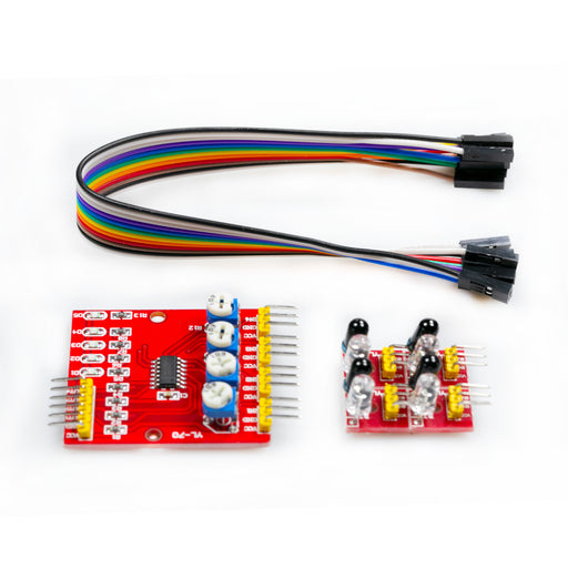 flashtree 4-way infrared barrier tracking sensor module intelligent car robot