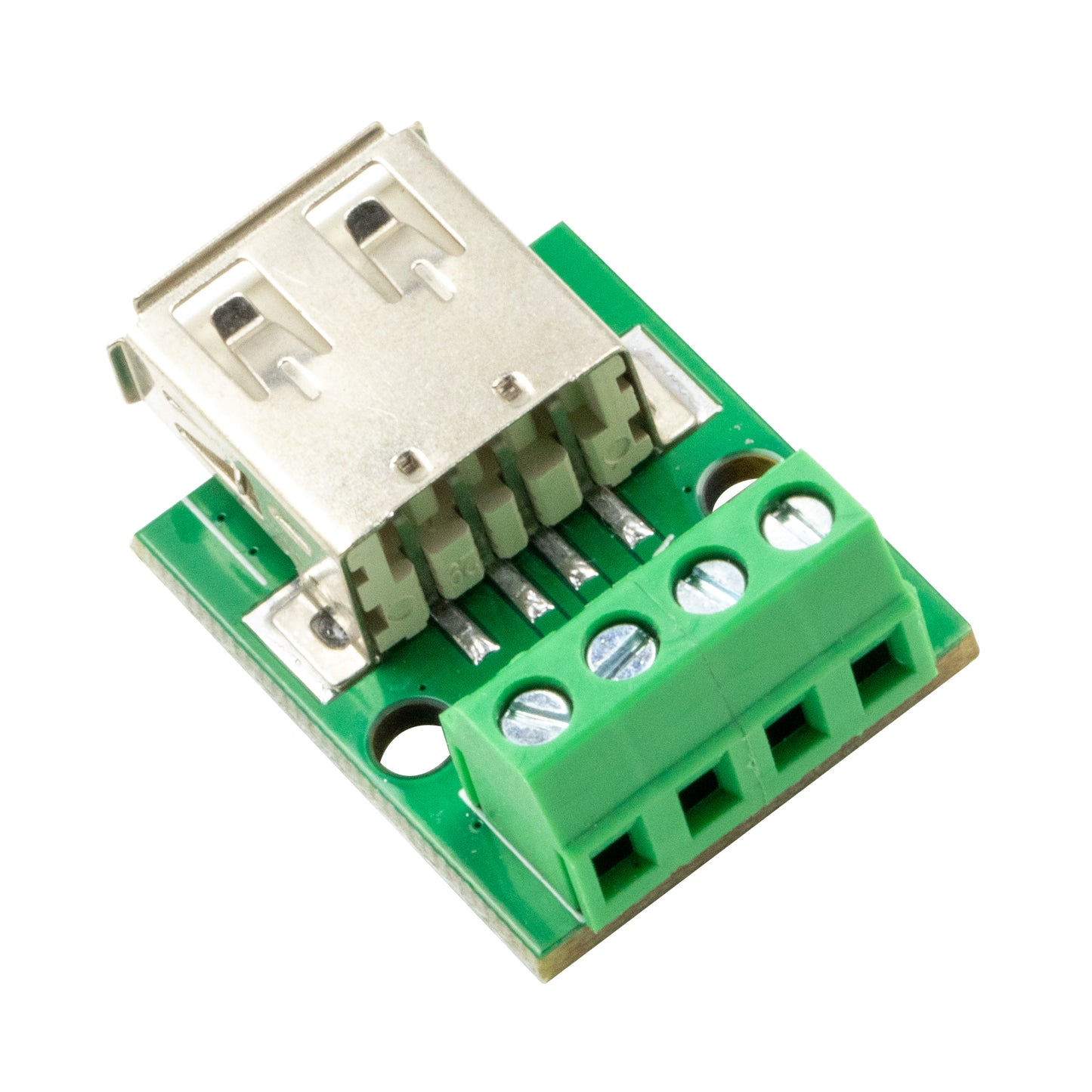 flashtree 2pcs USB Type A Female Socket Breakout Board with 3.81mm Pitch Terminal Adapter Connector DIP