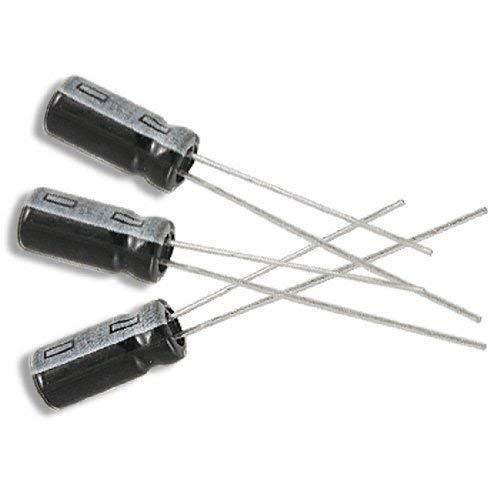 flashtree Radial Electrolytic Capacitor, 100uF, 25V, 105 C (Pack of 5)