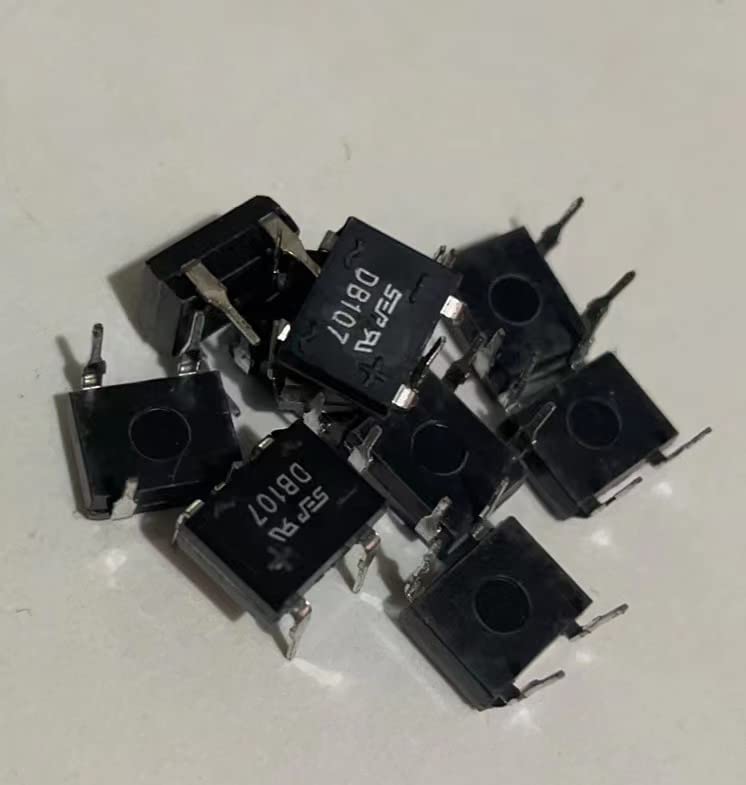 flashtree 10pcs DB107 Diode DIP-4 1A 1000V Single Phases Rectifier Bridge DB107G