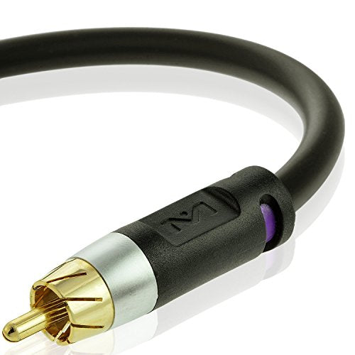 Mediabridgeâ„?Ultra Series Subwoofer Cable (6 Feet) - Dual Shielded with Gold Plated RCA to RCA Connectors - Black - (Part# CJ06-6BR-G1)