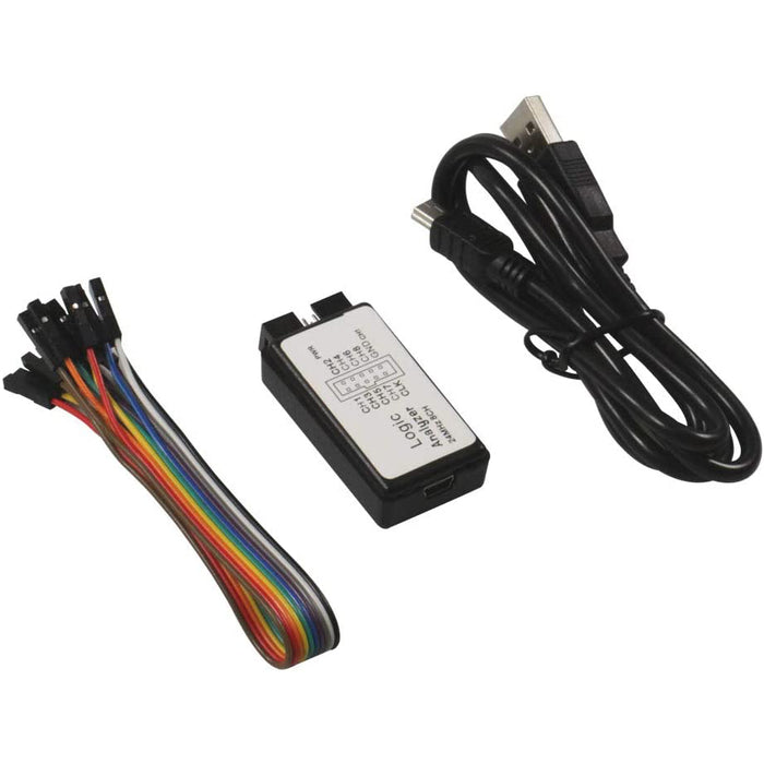 flashtree USB Logic Analyzer USB 24M 8CH 24MHz Device with EMI Ferrite Ring USB Cable UART IIC SPI Debug for Arduino ARM FPGA M100 SCM