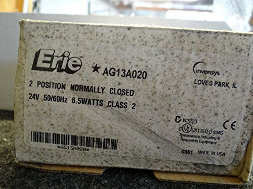 Erie AG13A020 24 Volt Normally Closed PopTop Actuator W/ 18" Leads