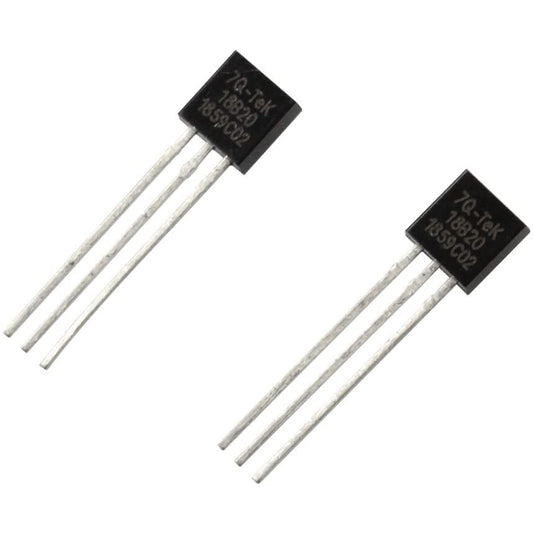 flashtree 2pcs DS18B20 Digital Temperature Sensor for Arduino