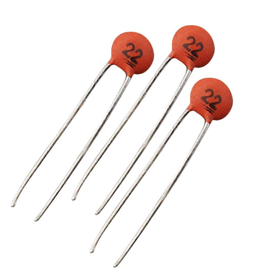 flashtree VG_S 20 pcs. of 22pF 50V Low Voltage DIP Ceramic Disc Capacitors