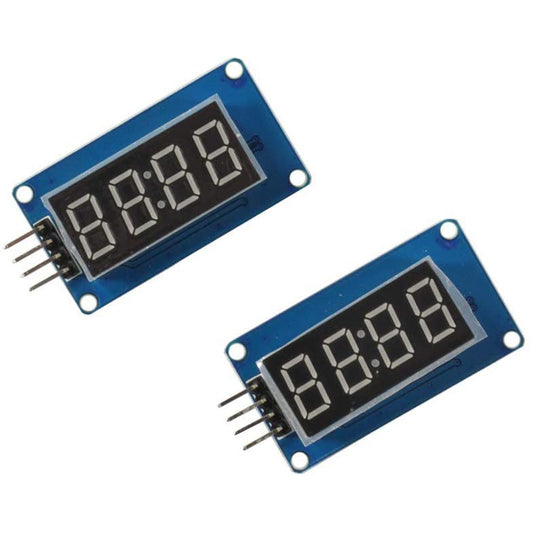 flashtree 2Pcs 4 Bits Digital Tube LED Display Module for Arduino Raspberry pi (00158)