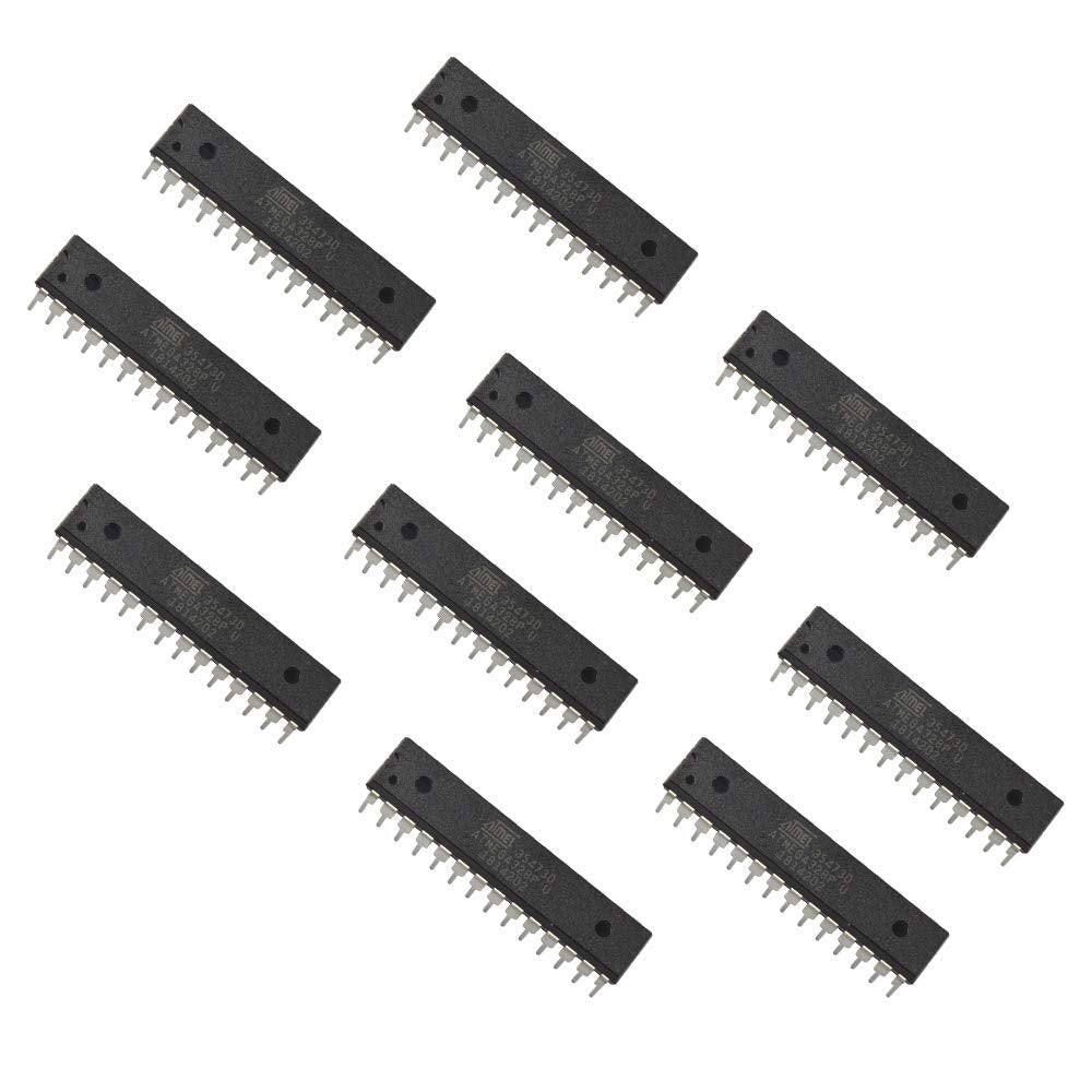 flashtree 10pcs Atmega328p-pu and 10pcs 16M HC-49S Crystal and 25pcs 22pF Capacitor