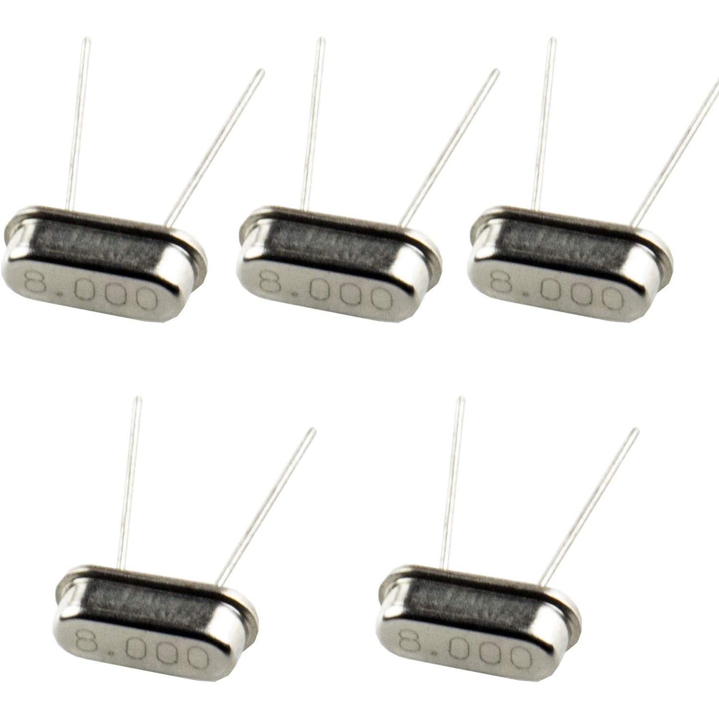 flashtree 5pcs 8MHz - 8.000 MHz 8M 49S Low Profile Quartz Crystal Oscillator HC-49S Replacements,