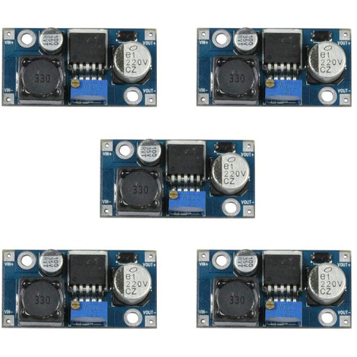 flashtree 5pcs XL6009 Boost Module DC-DC Adjustable Module DC3.0-30V to DC5-35V Output Voltage Power Converter Circuit Board Module 4